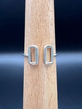 Sterling Silver Open Modernist Ring